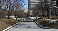Краснопресненский район. Москва, Россия. 17 марта 