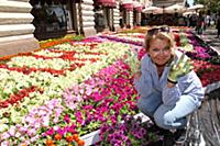 Ирина Алферова. Открытие фестиваля цветов в ГУМе. 