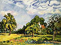 Landscape in Normandy, 1924 (oil on canvas) , arti