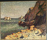 Sea and Rocks, Agay, 1893 (oil on canvas) , artist