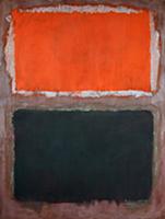 Black and Dark Red on Red, 1958 (oil on canvas) , 