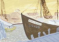 The Nancy B., 1944 (tempera on paper) , artist: Av