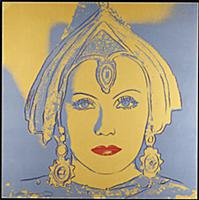 The Star (Greta Garbo) 1981 (screenprint In gold, 