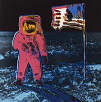 Moonwalk, 1987 (colour screenprint) , artist: Warh