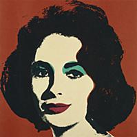 Liz, 1964 (offset colour litho) , artist: Warhol, 