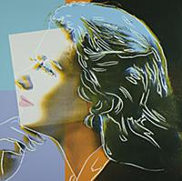 Ingrid Bergman, 1983 (colour screenprint) , artist