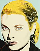 Grace Kelly, 1984 (colour screenprint) , artist: W