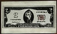 Two Dollar Bill, 1962 (synthetic polymer silkscree