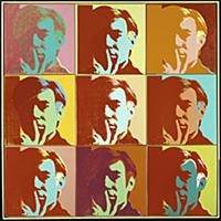 Self Portrait, 1966 (9 attached panels, silkscreen