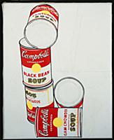 Group of Five Campbell's Soup Cans, 1962 (acrylic 