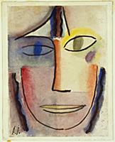 Head, 1920 (w/c on paper) , artist: Jawlensky, Ale