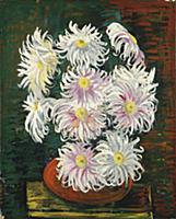 Flowers (oil on canvas) , artist: Kisling, Moise (