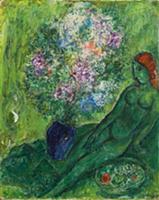 Green Dream, 1945 (oil on canvas) , artist: Chagal