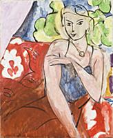 Young girl seated (La Biche), 1936 (oil on canvas)