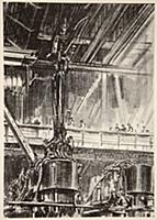 In the engine shop, illustration from 'The Western