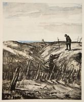 A ruined trench, illustration from 'The Western Fr