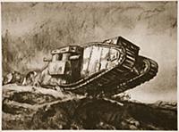 Tanks, illustration from 'The Western Front', pub.