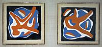 Two sketches for UN Assembly Hall, Mural, 1952 (go