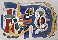 Still life with starfish (blue background), 1937 (