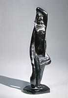 Woman with drapery and raised arm, 1928 (bronze) ,