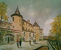 Chateau de Chastelloux, 1932 (oil on canvas) , art