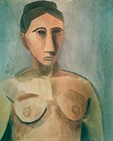 Bust of a Woman, 1907 (oil on canvas) , artist: Pi