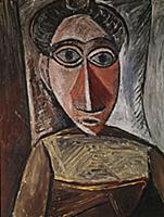 Bust of a Woman, 1907 (oil on canvas) , artist: Pi