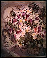 Flowers and Lovers (gouache on paper) , artist: Ch