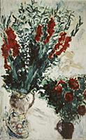 Gladioli, 1926 (oil on canvas) , artist: Chagall, 