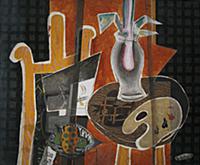 The Easel, 1938 (oil on canvas) , artist: Braque, 