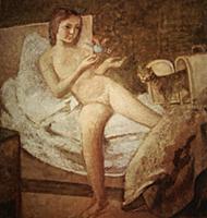 Getting Up, c.1975-78 (oil on canvas) , artist: Ba