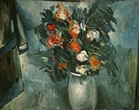 Flowers in a blue vase, 1912 (oil on canvas) , art