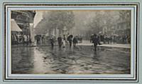 Wet Day on a Boulevard, Paris, 1894 (photogravure)