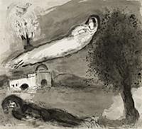 Rachel's Tomb (Indian ink on paper) , artist: Chag