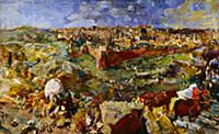 View of Jerusalem, 1929-30 (oil on canvas) , artis