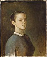 Lena in Profile, 1954-55 (oil on canvas) , artist: