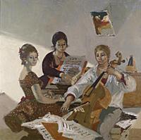 Homage to Gabriel Faure, 1967 (oil on canvas) , ar