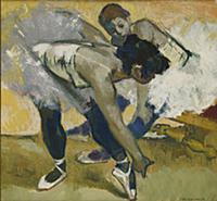 Two dancers, 1958 (pastel & ceracolor) , artist: F