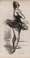 Dancer, c.1960 (charcoal on paper) , artist: Fonta