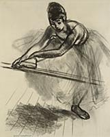 Dancer, c.1960 (charcoal on cardboard) , artist: F