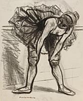 Dancer, c.1960 (charcoal on paper) , artist: Fonta