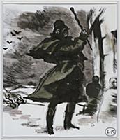 Heathcliff, illustration from 'Wuthering Heights' 