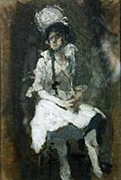 Dot Hetherington (oil on canvas) , artist: Sickert