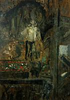 Music Hall (oil on paper) , artist: Sickert, Walte