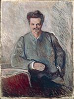 Portrait of Johan August Strindberg (oil on canas)