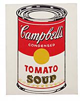 Campbell's Soup Can (Tomato) 1962 (graphite & case