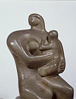 Mother and Child, 1932 (green hornton stone) (see 