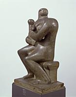 Mother and Child, 1932 (green hornton stone) (see 