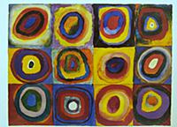 Concentric Circles, 1913 (oil on canvas) , artist: