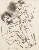 Untitled, 1966 (charcoal on paper) , artist: Kooni